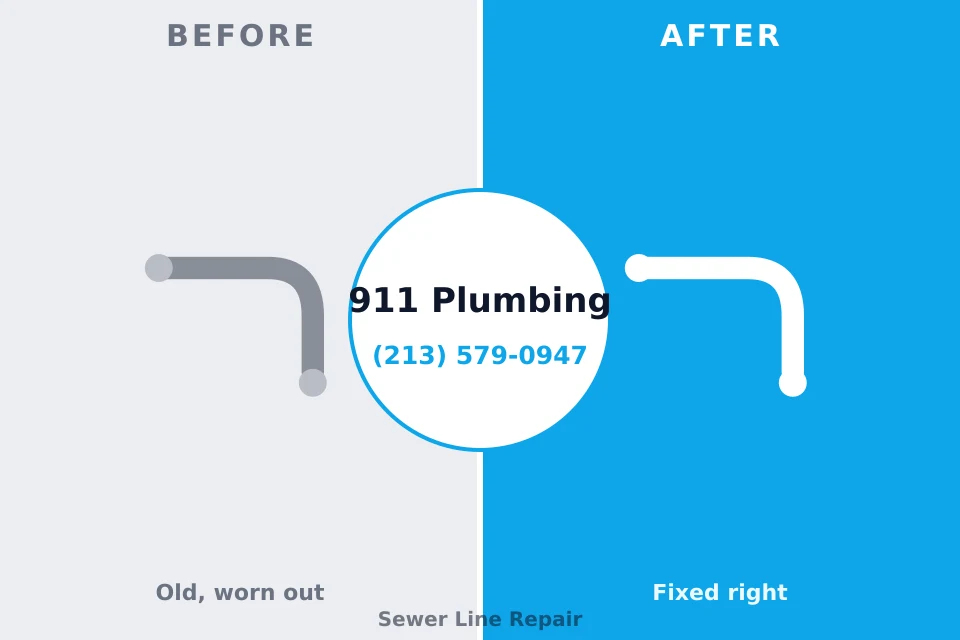 Before and after: plumbing repair Otisville, NY